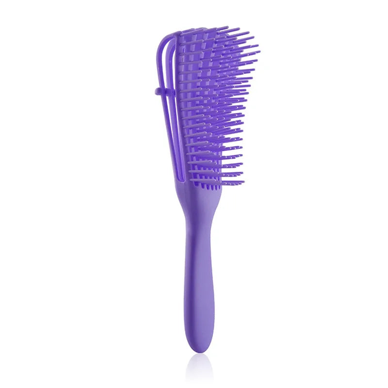 Brosse Démêlante Massante - Spéciale Cheveux Bouclés et Épais