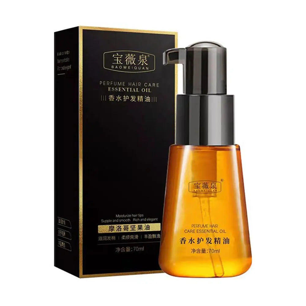 Huile d'Argan du Maroc - Sérum Capillaire Réparateur Anti-Frisottis 80ml