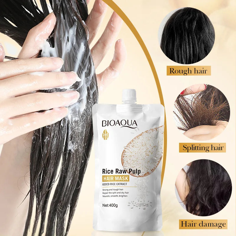 Masque Kératine Cheveux 5 Secondes - Répare Frisottis & Brillance