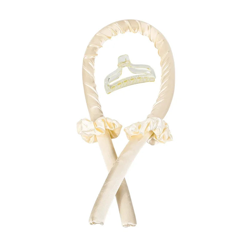 Bandeau Bouclant Sans Chaleur en Satin - Boucles Naturelles