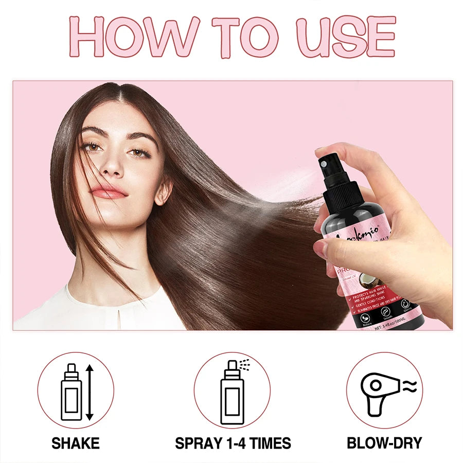 Spray Thermique Protecteur Cheveux - Anti-Chaleur & Anti-UV