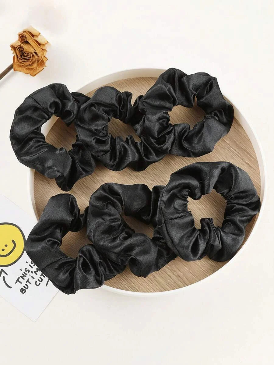 Lot de 6 Chouchous en Satin - Élastiques Anti-Frisottis pour Cheveux
