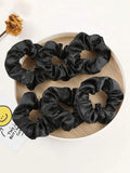 Lot de 6 Chouchous en Satin - Élastiques Anti-Frisottis pour Cheveux