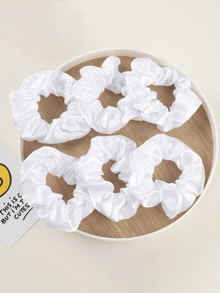 Lot de 6 Chouchous en Satin - Élastiques Anti-Frisottis pour Cheveux