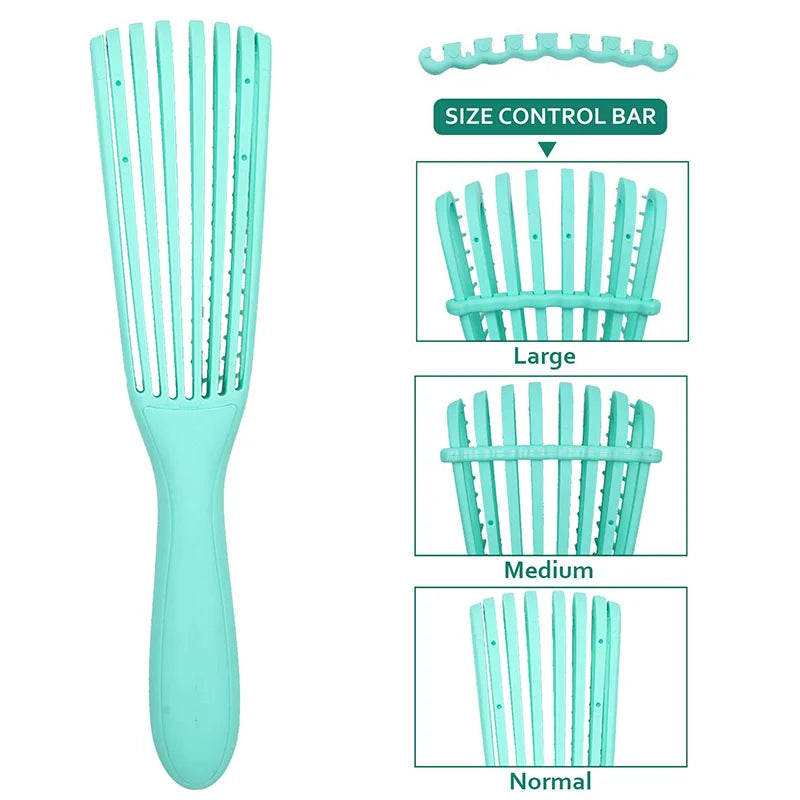 Brosse Démêlante Massante - Spéciale Cheveux Bouclés et Épais