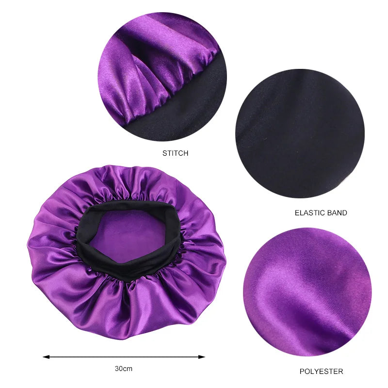 Bonnet Satin Nuit - Protection Cheveux Pendant le Sommeil