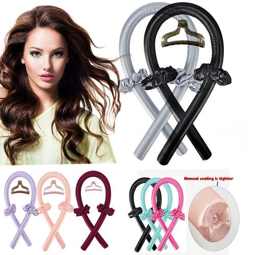 Bandeau Bouclant Sans Chaleur en Satin - Boucles Naturelles